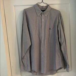 Ralph Lauren Men's Black and White Checkered Shirt-NWOT